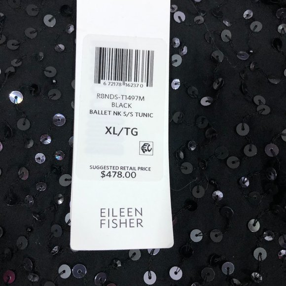 Eileen Fisher Sequin Top Sz. XL  NWT - Picture 3 of 6